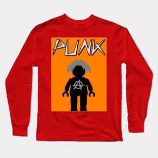 Punk Guitarist Minifig, Customize My Minifig Long Sleeve T-Shirt